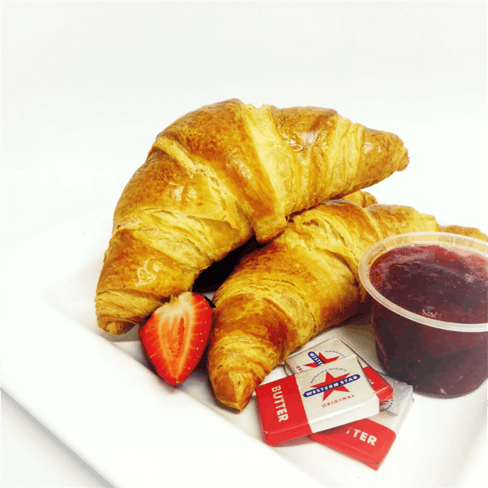 Croissant served with house-made jam and butter