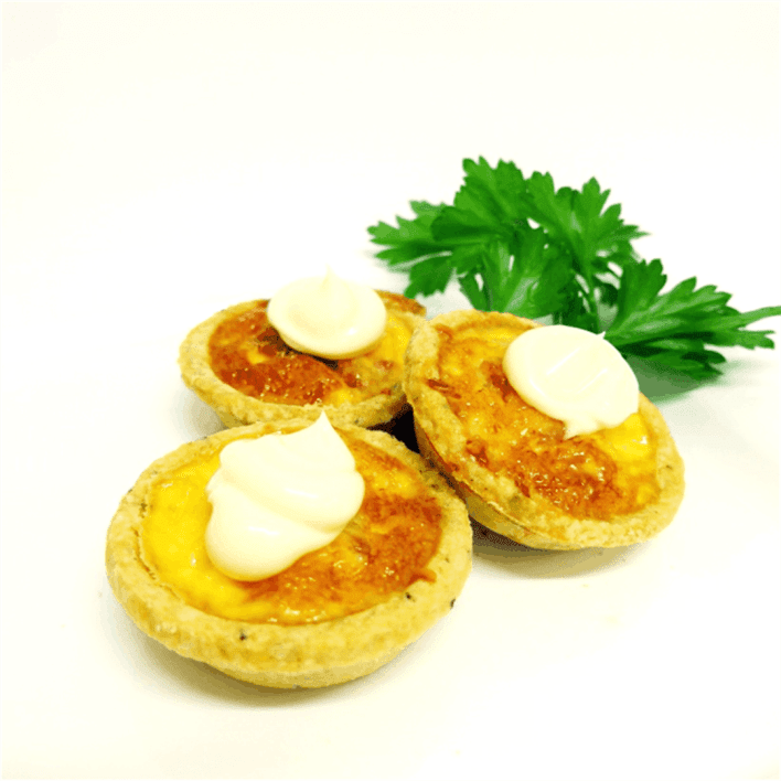 Mushroom & Goats Curd Mini Tart (V)
