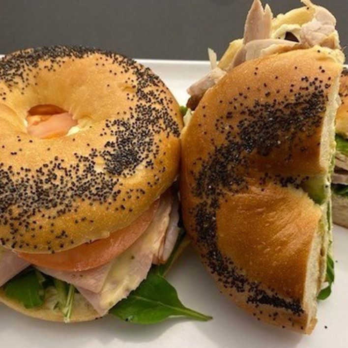 Gourmet Bagels Large Closed -assorted fillings