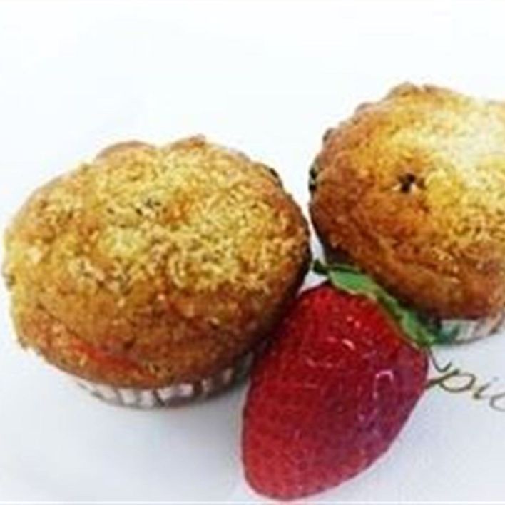 Delicious breakfast muffin - combo apple, carrot, walnut, coconut