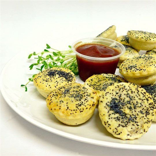 King Island Beef Pie  with Tomato Sauce