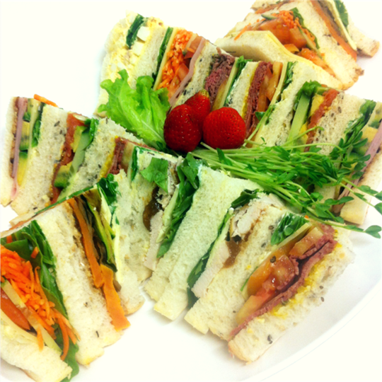 Gourmet traditional 4 point sandwiches