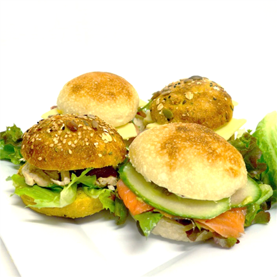 Gourmet filled petite filled rolls
