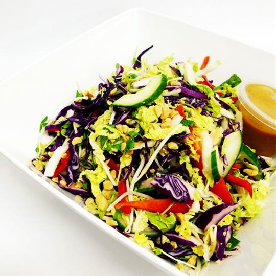 Asian Slaw Salad with a Chilli Asian inspired Dressing (GF, V)