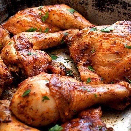 Peri Peri Flat Roasted Chicken Pieces (COLD) with Lime Yoghurt Salsa (GF, NF)