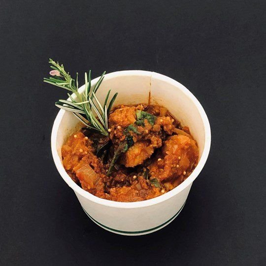 Hot Noodle Box - Spicy Pumpkin Curry with Steamed Rice (GF, VG)