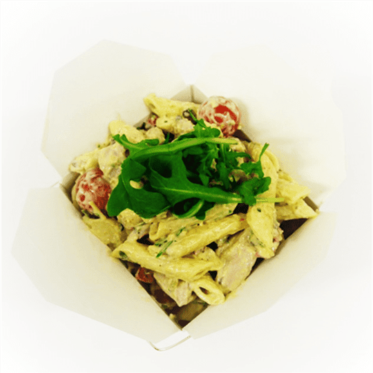 Cold Noodle Box - Chicken Penne with Creamy Pesto Dressing