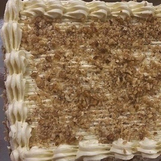 Traditional Carrot Slab Cake (30 cm x 20 cm)