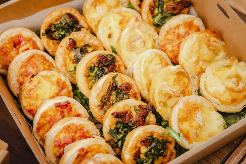 Mini Puff Pastry Quiches (Gourmet)