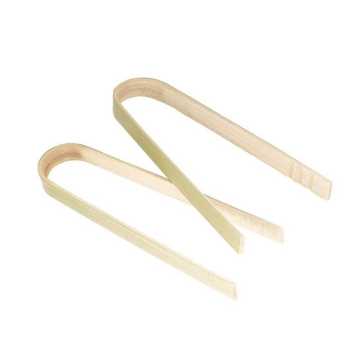 Bamboo Disposable Tongs - 10 Pack