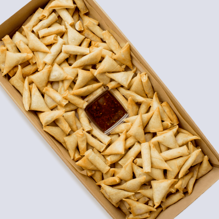 Mini Spring Rolls & Samosas