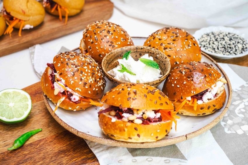 Beetroot Brioche Bun