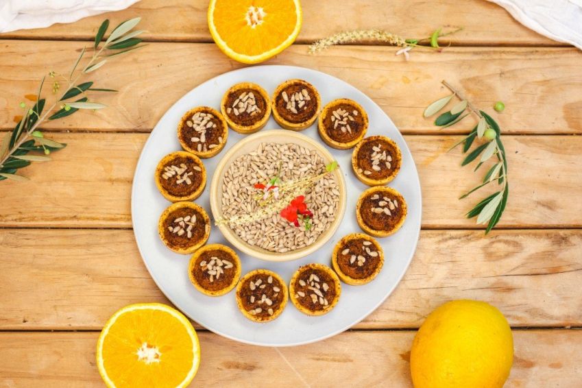 Palestinian Carrot & Orange Blossom Tart