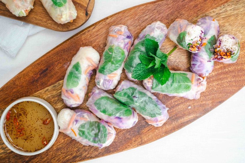 Tofu Rice Paper Rolls