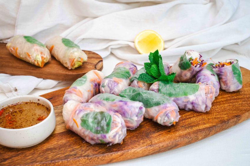 Tofu Rice Paper Rolls
