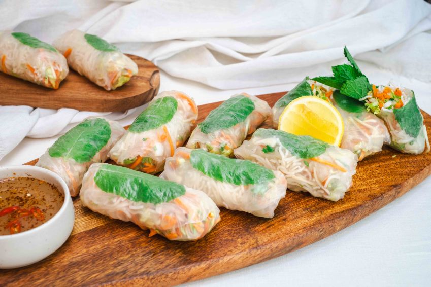 Vegetable Rice Paper Rolls