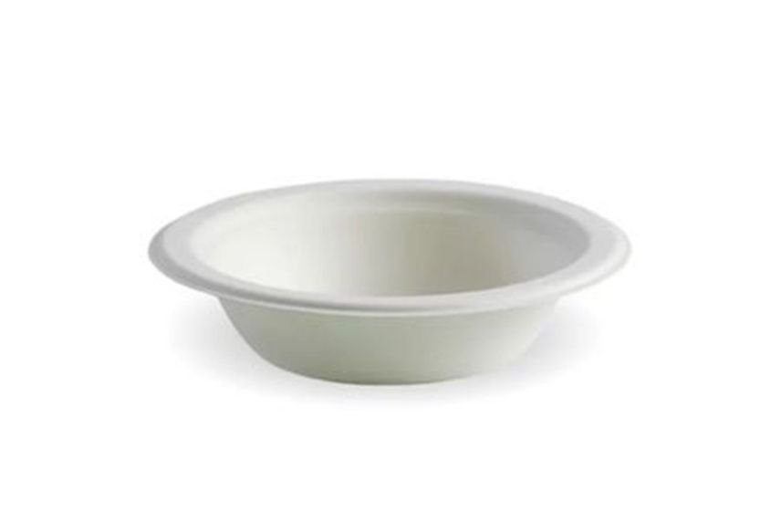 Bowl Biocane Round White 12oz 50pk (1)