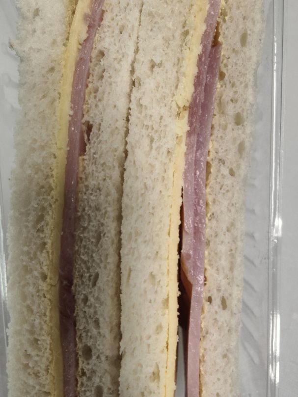 White Ham and Cheese Sandwich