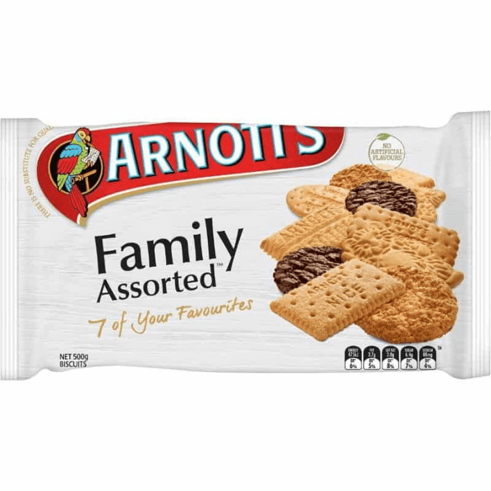 Arnott's Assorted Sweet Family Biscuits - 500g