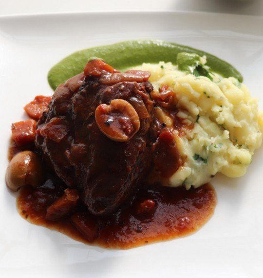 Buffet - Puttanesca Beef Cheeks with Salsa Verde Crushed Potatoes