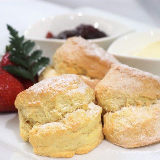 Fresh Scones - with jam and double cream