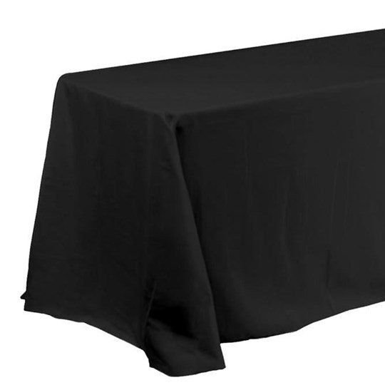 Hire - Black Tablecloth (W 2.1m x L 3.6m)