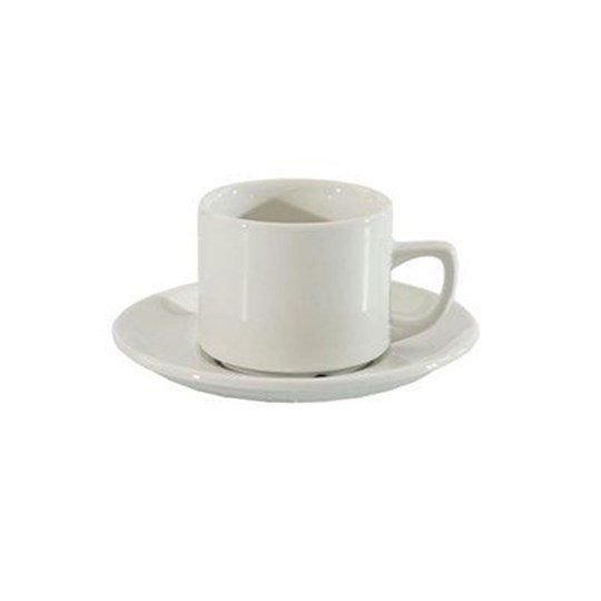 Hire - Ceramic Coffee Cup, Saucer & Teaspoon
