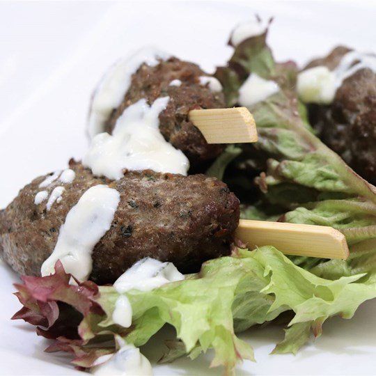 Lamb Kofta Skewer - with tahini dipping sauce (GF)