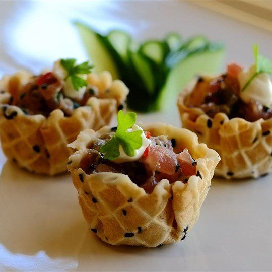 Lemon Cured Tuna in a Savoury Tart