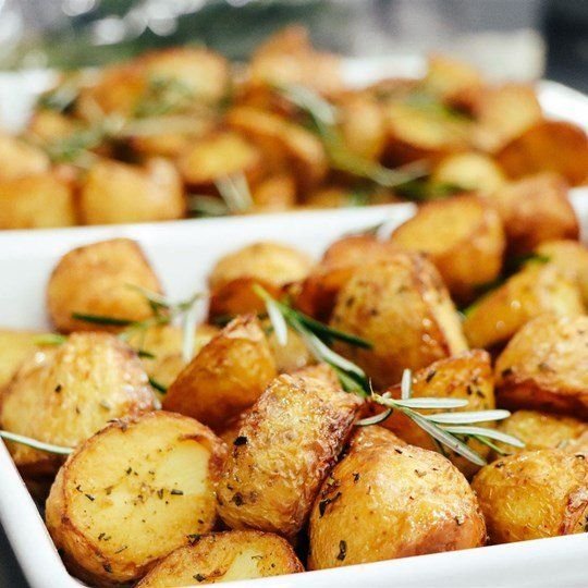 Roast Lemon potatoes with Rosemary & Garlic (GF) (DF)