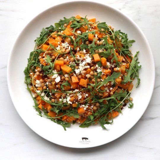 Salad - Chickpea, pumpkin, rocket & feta salad - Side Serve (GF) (VEG)
