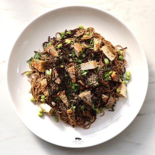 Salad - Miso Tofu & Soba Noodle Salad - Side Serve