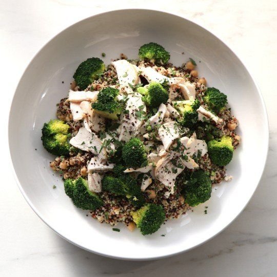 Salad - Quinoa, Chicken, Chickpea & Broccoli Salad