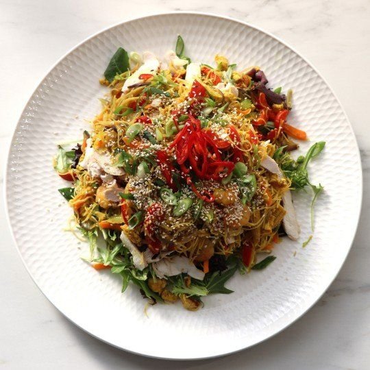 Salad - Singapore Noodle & Chicken Salad - Side Serve (GF) (DF)