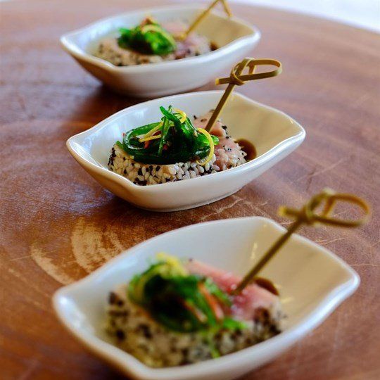 Sesame Crusted Yellowfin Tuna with Wakame Salad (GF)