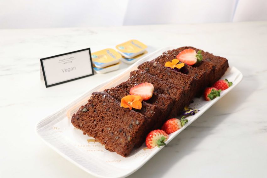 Vegan Date & Walnut Bread with Vegan Butter