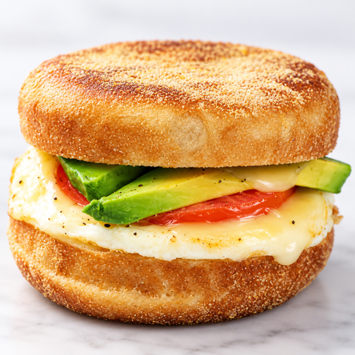 Vegetarian English Muffin (Vegan, GF options available)