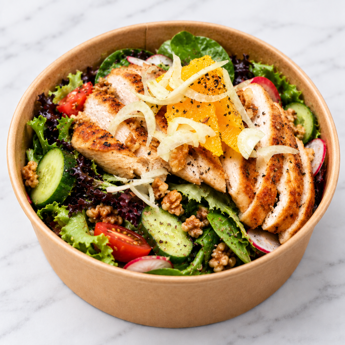 Salad - Chicken, Rocket, Fennel, Walnut & Orange Salad (GF) (DF) - Main Serve