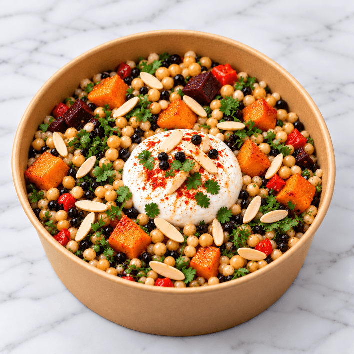 Salad - Moroccan Pearl Couscous Salad - Main Serve