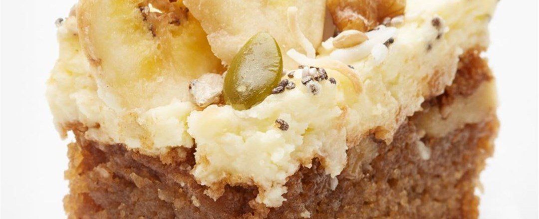 Mini Banana Cake Slice