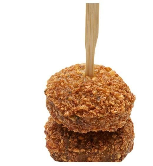 Falafel Balls (2 per serve) on a skewer w yoghurt raita GF V - VEGAN