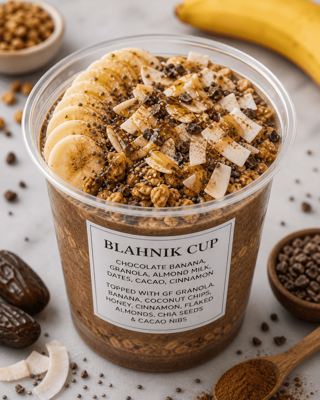 Choc Banana Smoothie Cup ( GF/ DF/ Vegan )