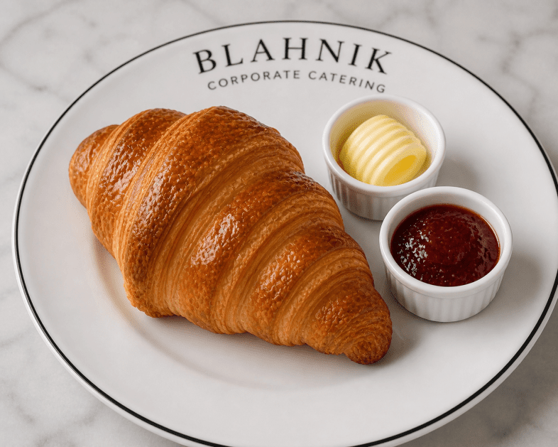 Croissant served with butter and preserves Regular