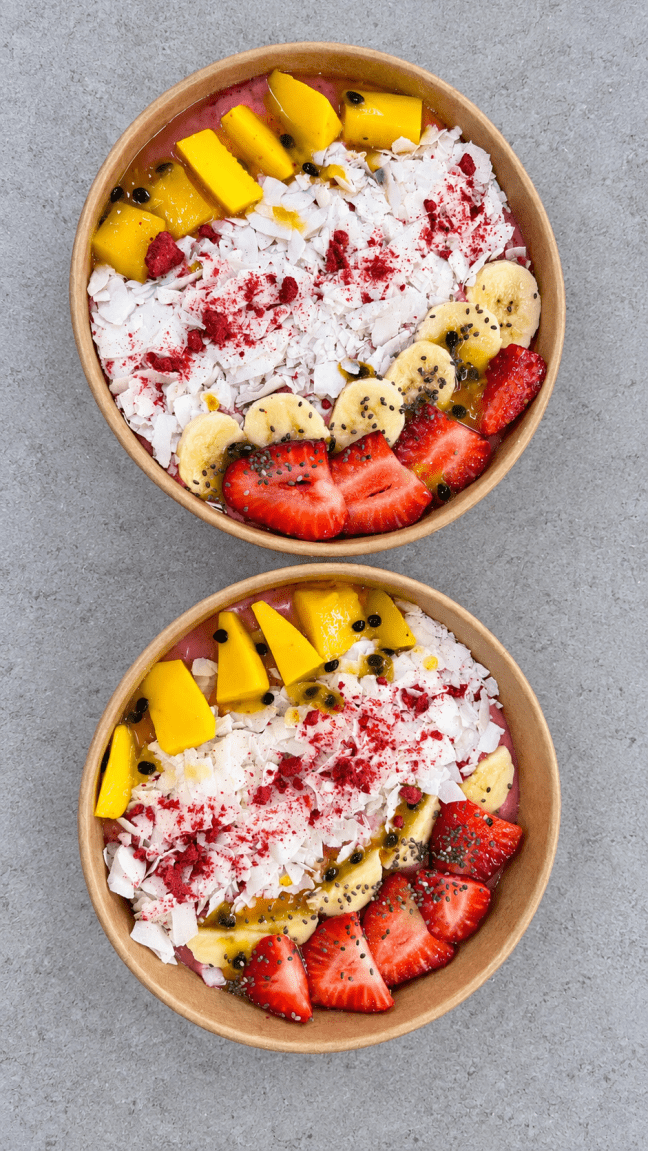 Healthy Tropical Smoothie Bowl (GF, DF, VEGAN)
