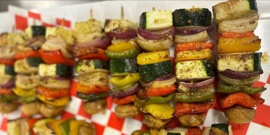 Vegetable skewers (Vegan)