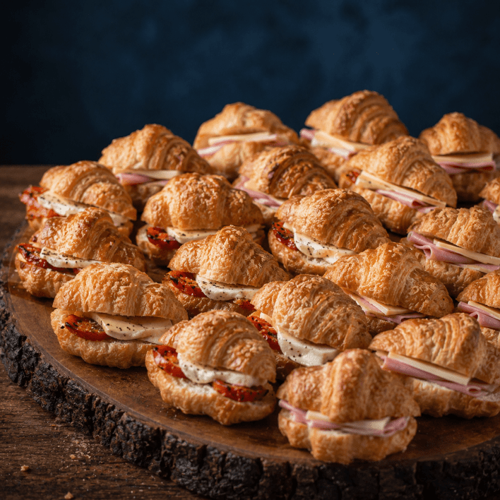 Mini breaky croissants
