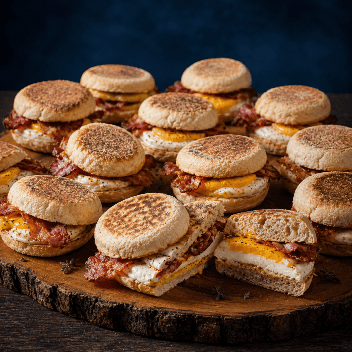 Egg and bacon muffin