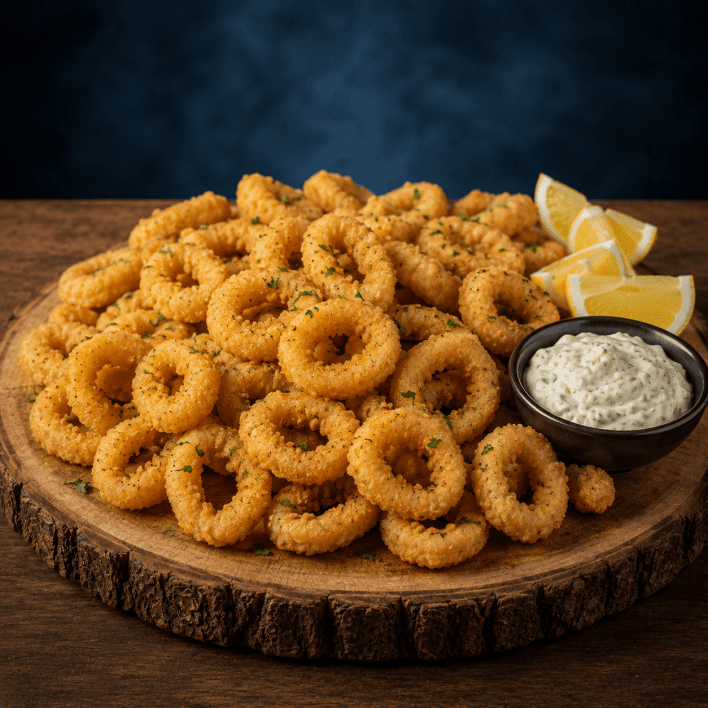 House crumbed calamari 