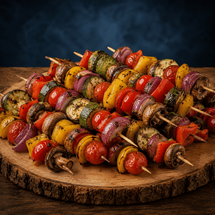 Vegetable skewers (Vegan)