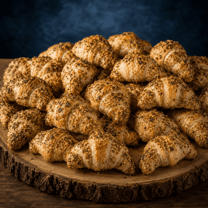 Mini zaatar croissants